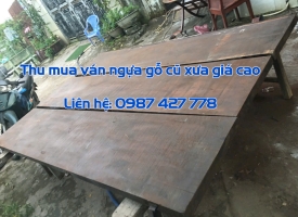 Thu mua ván ngựa gỗ, sập ngựa gỗ, chiếu gỗ cũ xưa giá cao