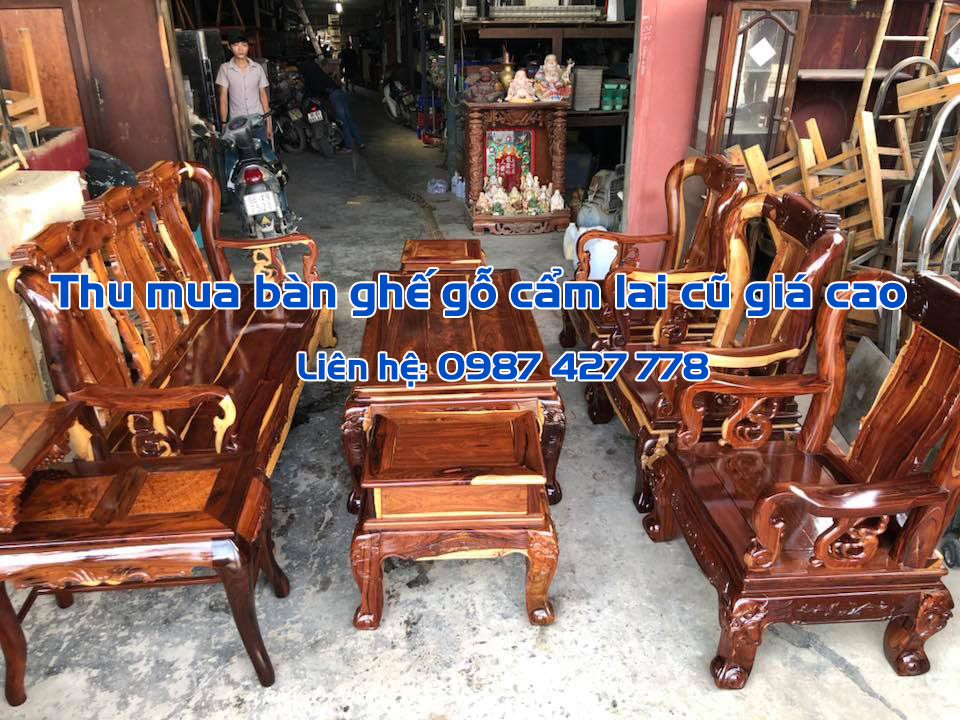 Thu mua bàn ghế gỗ cẩm lai cũ giá cao