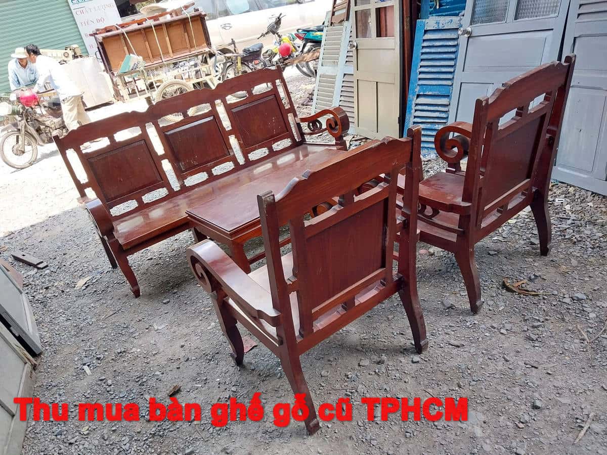 Thu mua bàn ghế gỗ cũ TPHCM chuyên nghiệp