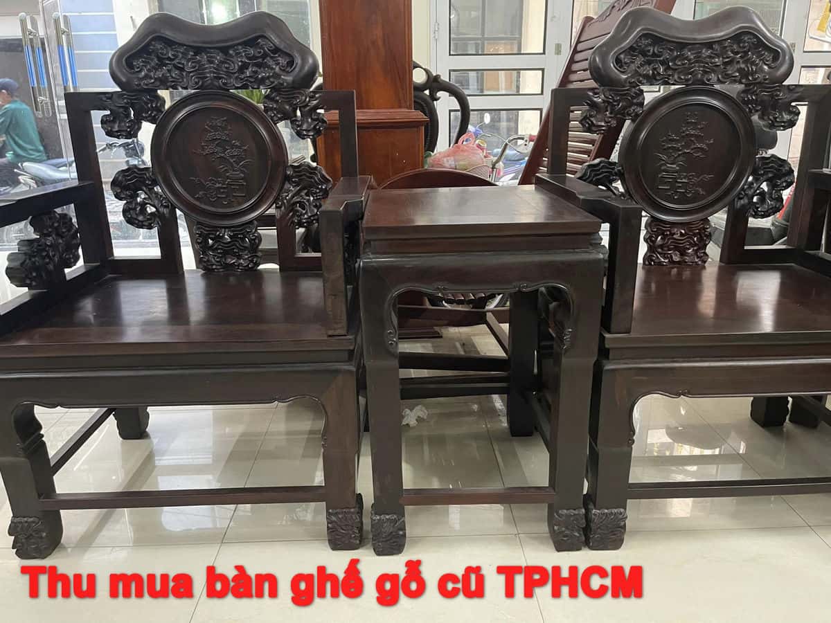 Thu mua bàn ghế gỗ cũ TPHCM thanh toán nhanh